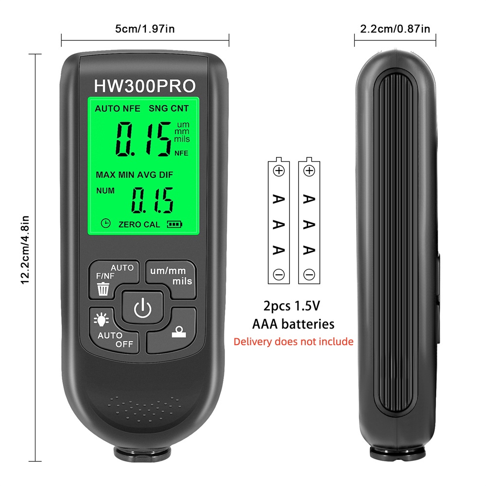 Miernik grubości powłok HW-300 – Paint Thickness Gauge recenzja i cena